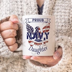 Proud Navy Daughter Mug